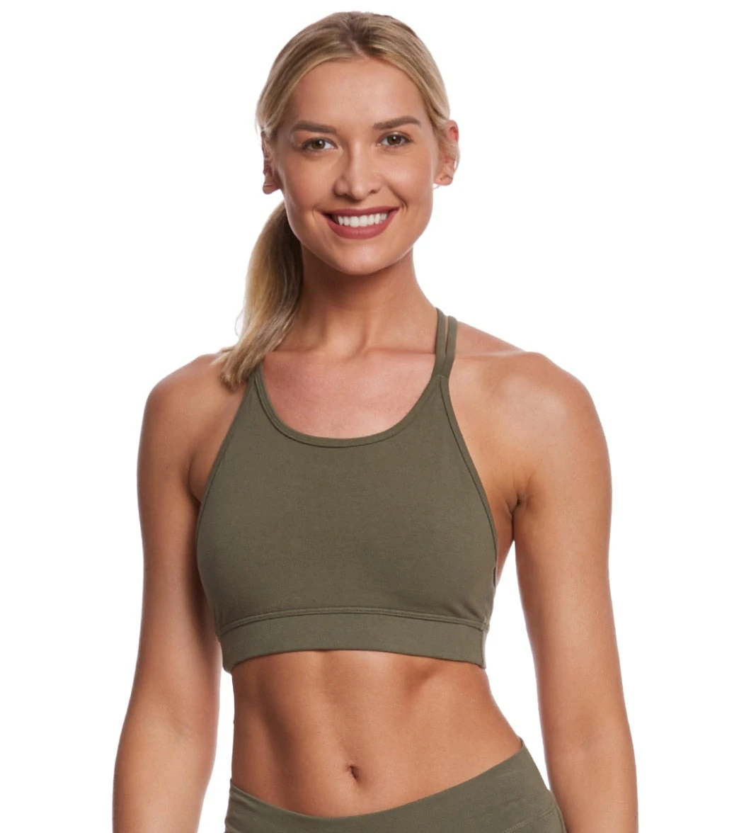 7269368365099-olive-1a.webp Double Cross Yoga Bra - Image 1