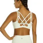 Radiant Solid Strappy Back Sports Bra