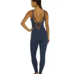 Radiant Solid Strappy Back Long Leotard 28"