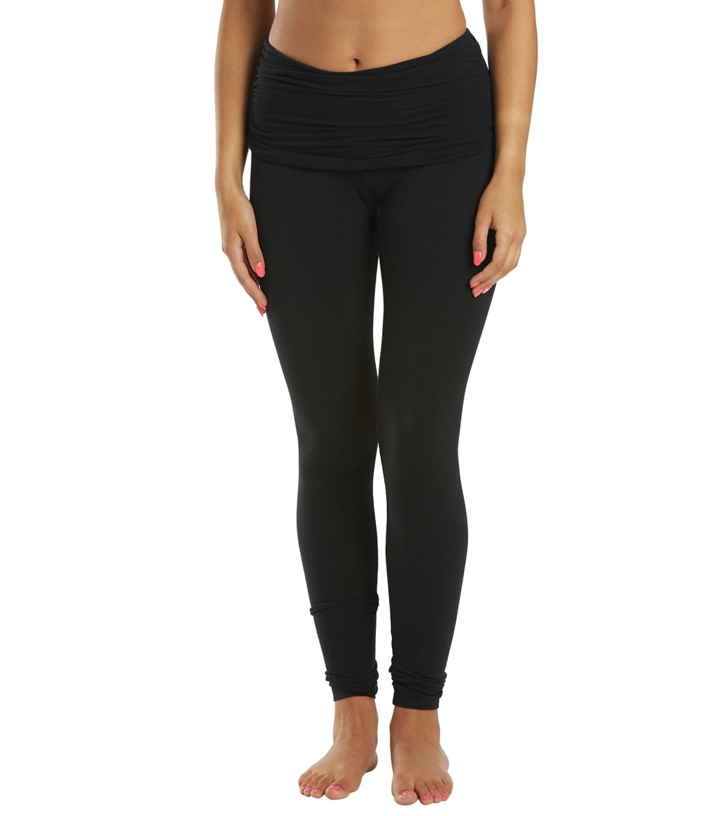 7269400248363-black-1a.jpg Scrunchy Waistband Ankle Leggings - Image 1