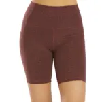 Uphold Cheetah High Waisted Biker Shorts with Pockets 7"