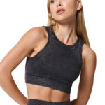 One By One Mineral Wash Crop Top