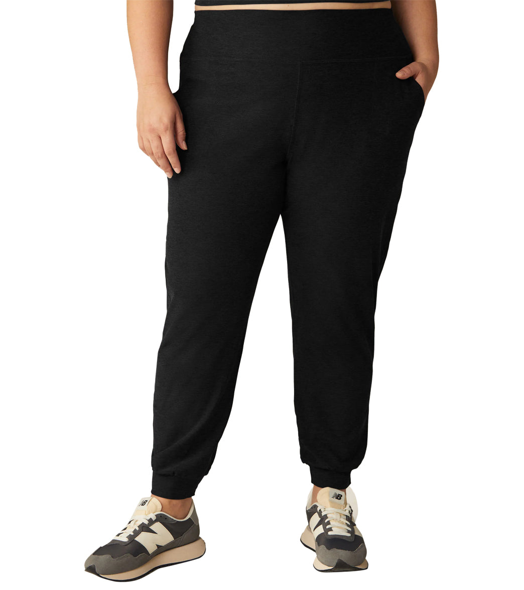 7269604163627-darkestnight-1a.jpg Plus Size Spacedye Midi Joggers - Image 1
