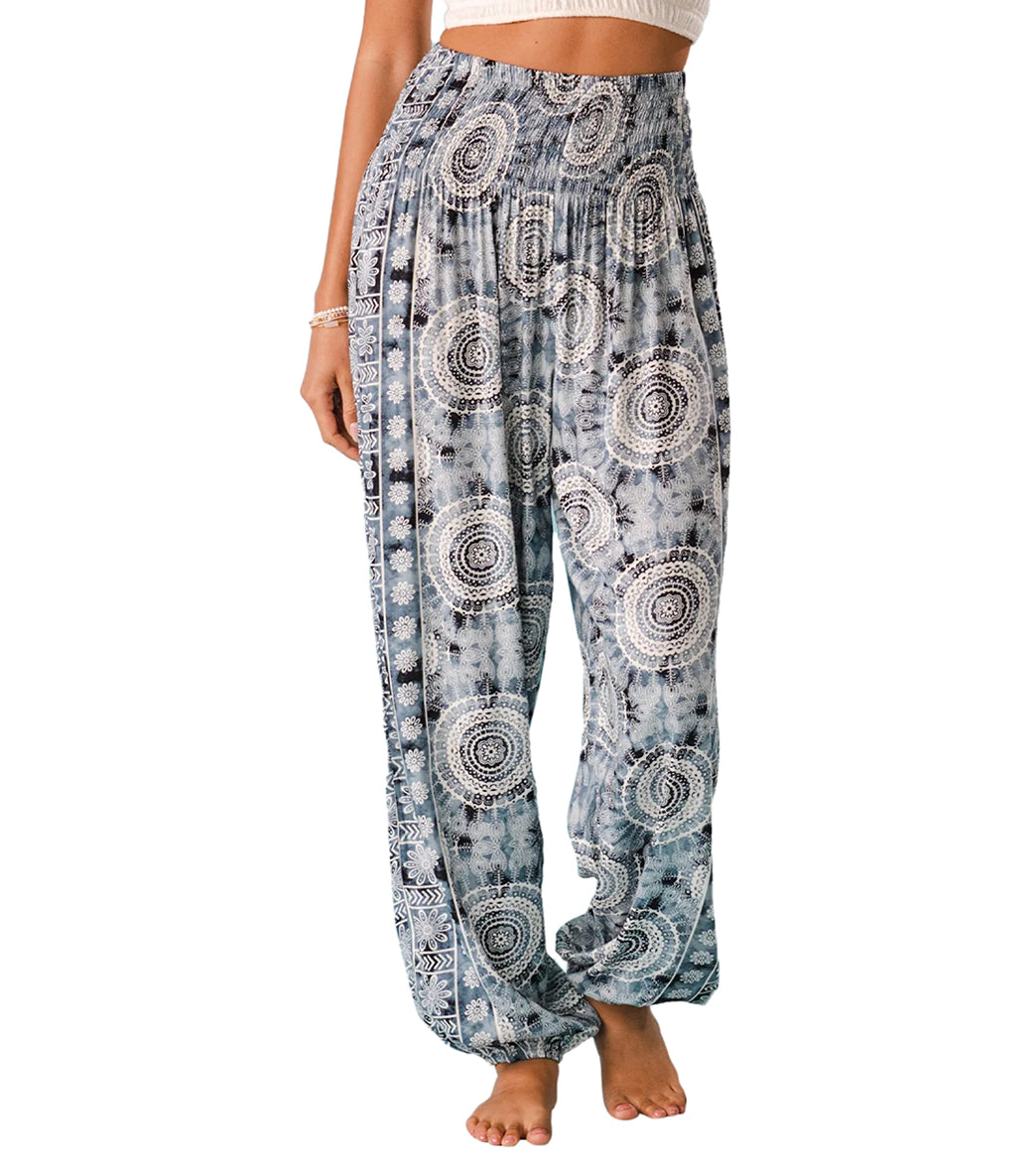 7269620809771-grey-1a.jpg Lotus and Luna Watercolor Mandala Harem Pants - Image 1