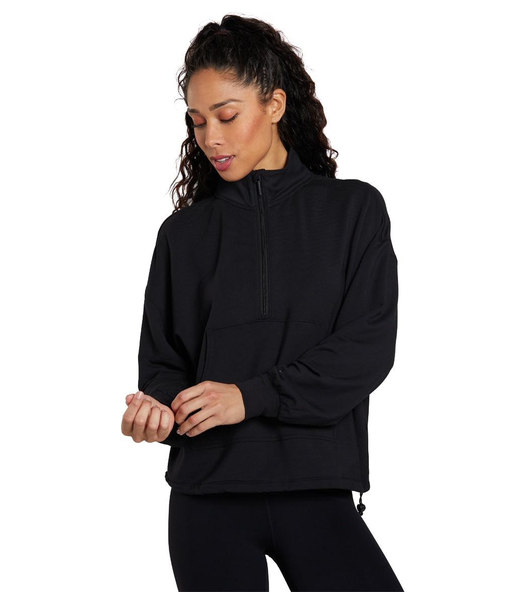 7269659770923-ebony-1a.jpg Cozy Half Zip - Image 1