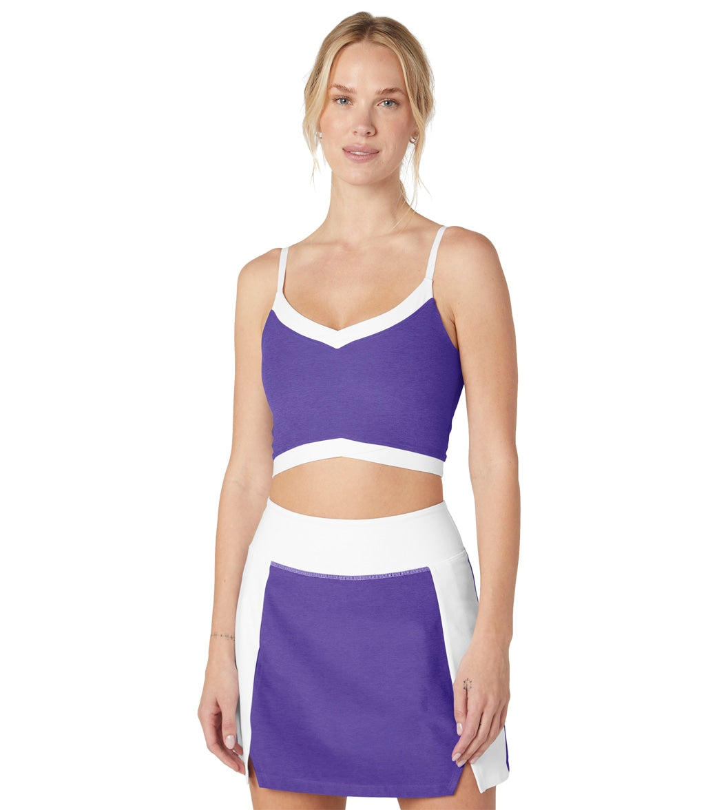 7269683953707-ultravioletheathercloudwhite-1a.jpg Spacedye Outlines Cropped Tank - Image 1