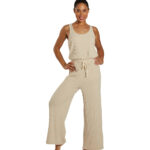 Ballet Rib Wide Leg Perfect Jumpsuit