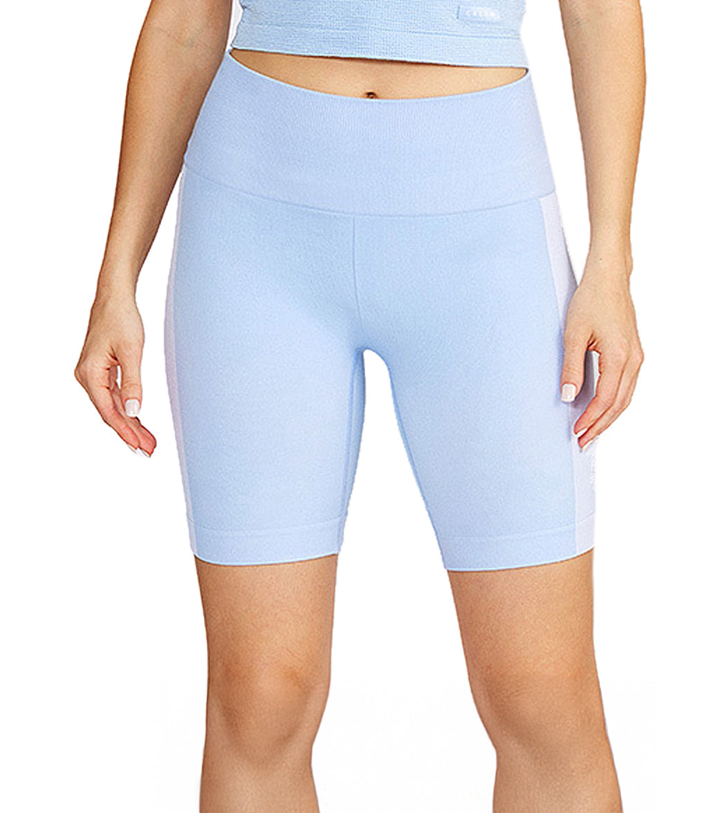 7269690409003-babyblue-1a.jpg Cream Yoga Stacy Biker 6" - Image 1