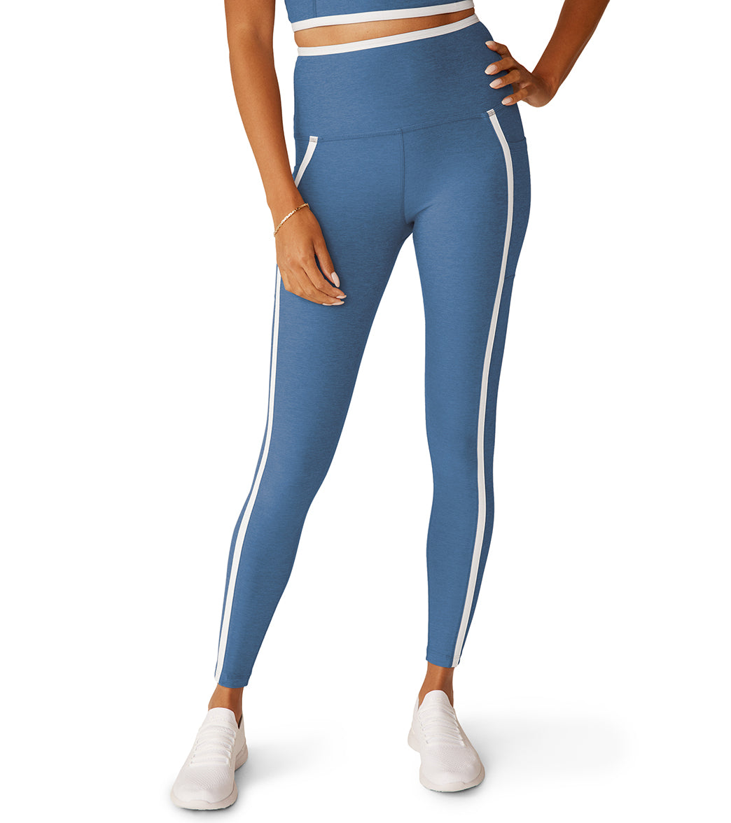 7269720686635-skyblueheathercloudwhite-1a.jpg Spacedye New Moves High Waist Midi Legging - Image 1
