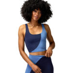 Indie Color Block Crop Tank