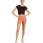 MPG Sport Velocity High-Rise Side Pocket Short 4" Peached